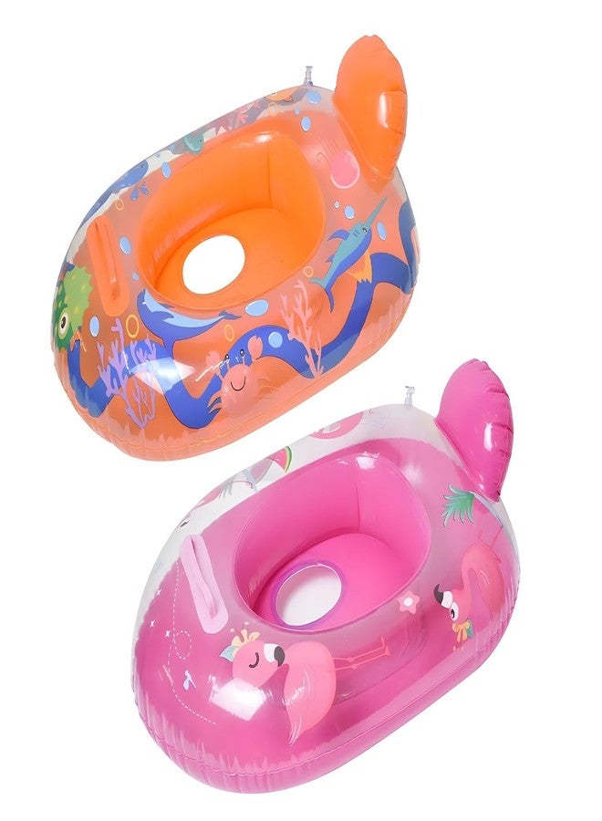 Cloudzy Swimming Tube Baby Safety Floating Swim Pool Boa Inflatable Swimming Safety Tube Anti Flip Float Aid Baby Seat Boat Shape Floating Boat (2) - Image 1